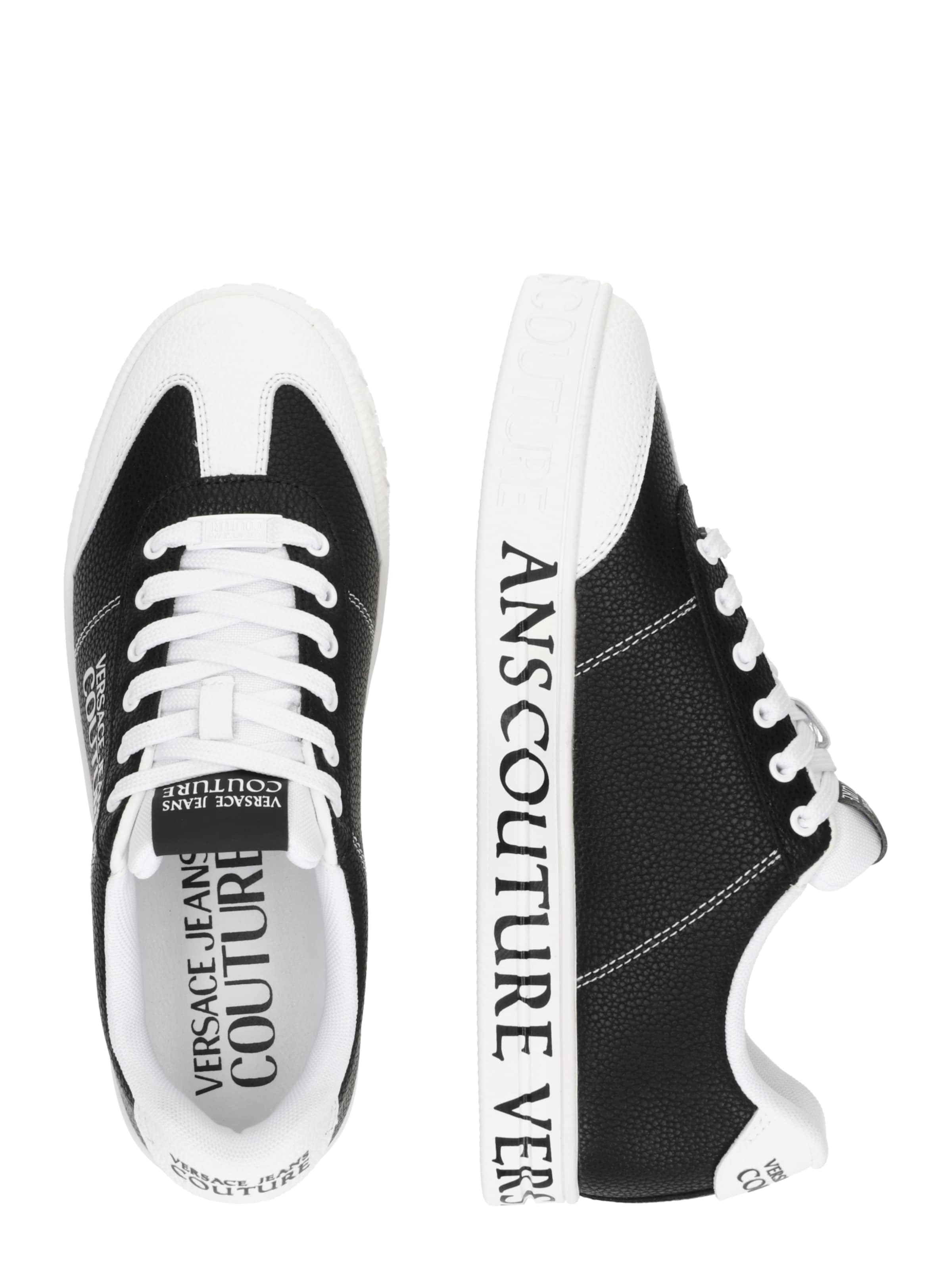 Versace Jeans Couture Rövid szárú sportcipők 'COURT' - fekete