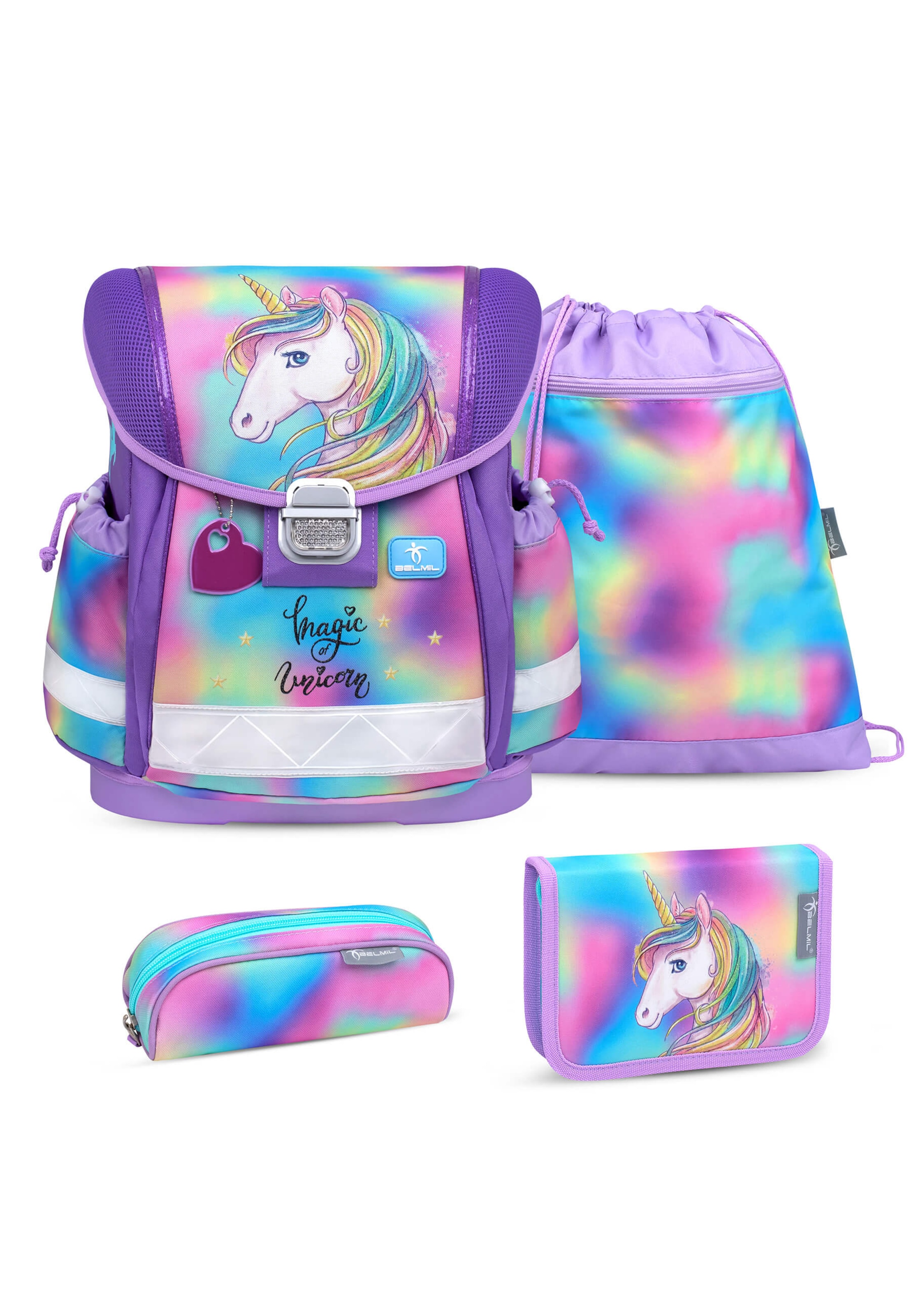 Belmil Backpack 'Classy' in Purple: front