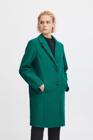 ICHI Between-Seasons Coat 'JANNET' in Green: front