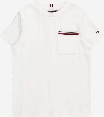 T-Shirt TOMMY HILFIGER en blanc : devant