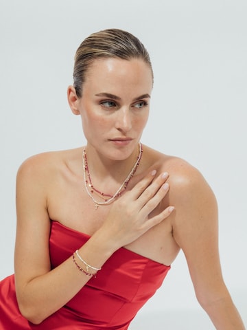 Luxenter Armband 'Nyali' in Wit: voorkant