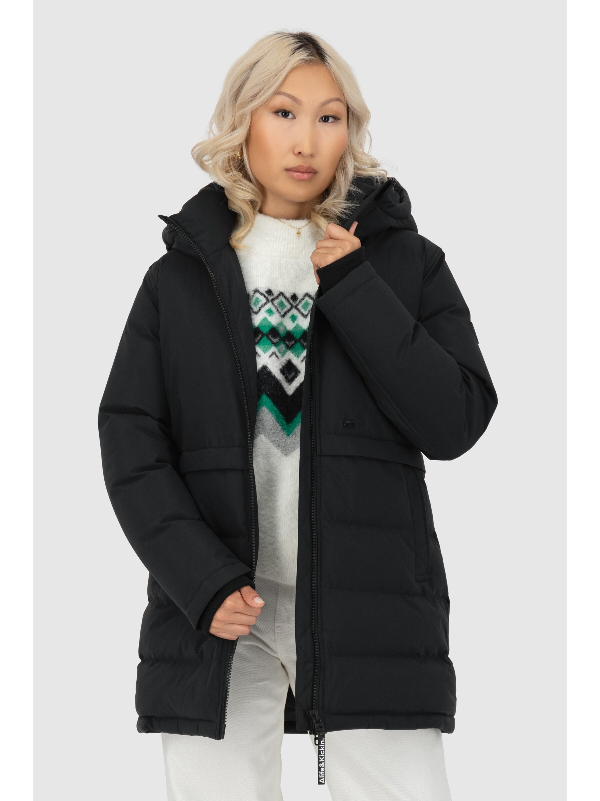 Veste d’hiver 'HanniAK A' alife & kickin en noir : devant