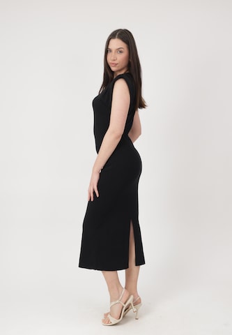 Elara Strikkjole i sort