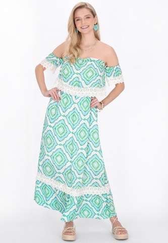 IZIA - Vestido 'Festival' en verde