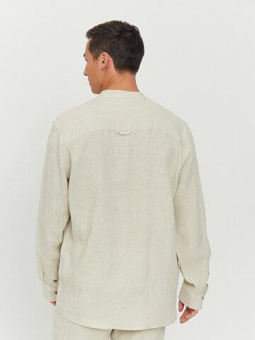 mazine Regular fit Button Up Shirt ' Altona Linen Shirt ' in Beige