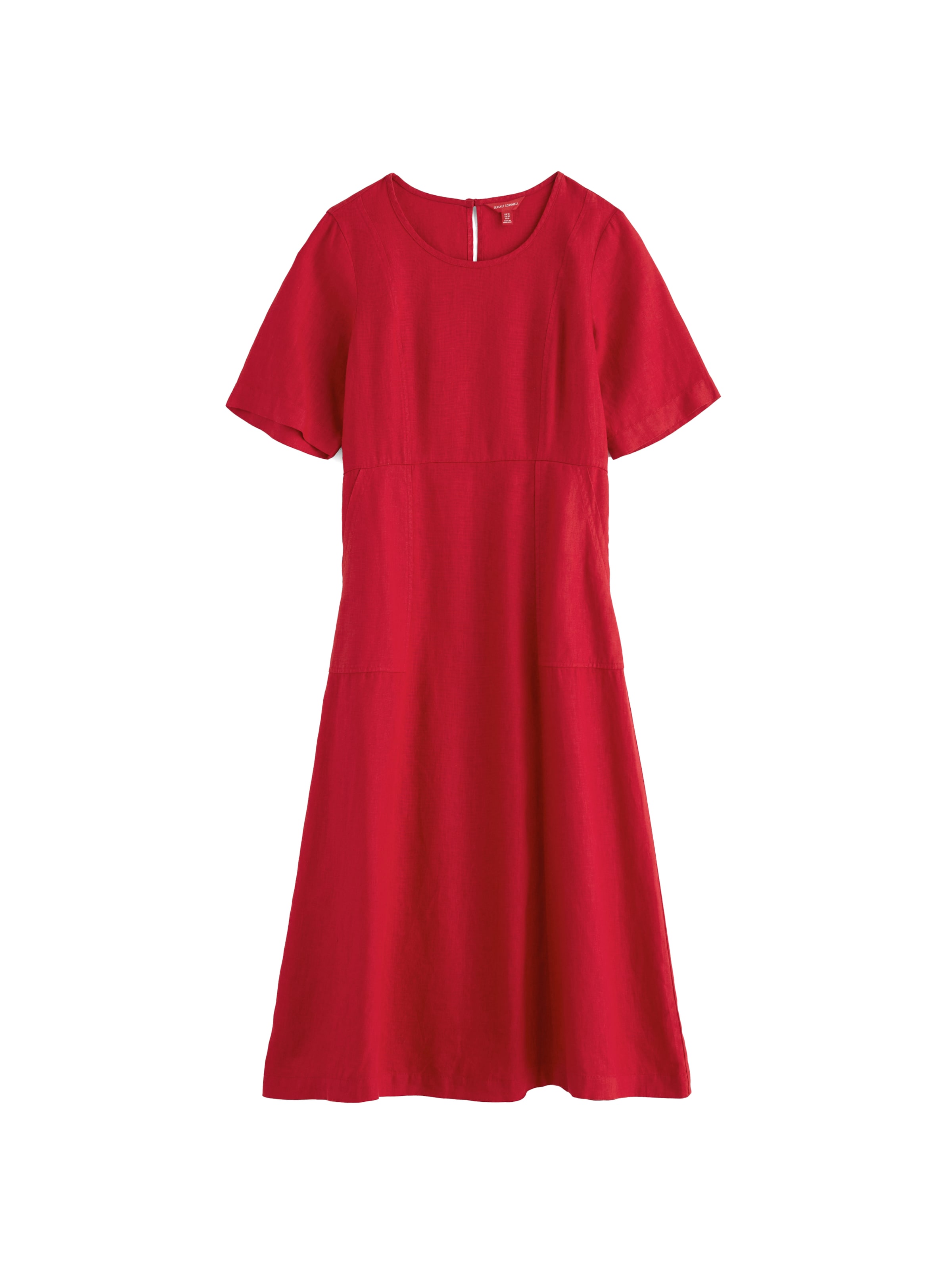 Rochie de vară 'Grass Wave' de la Seasalt Cornwall pe roșu: față