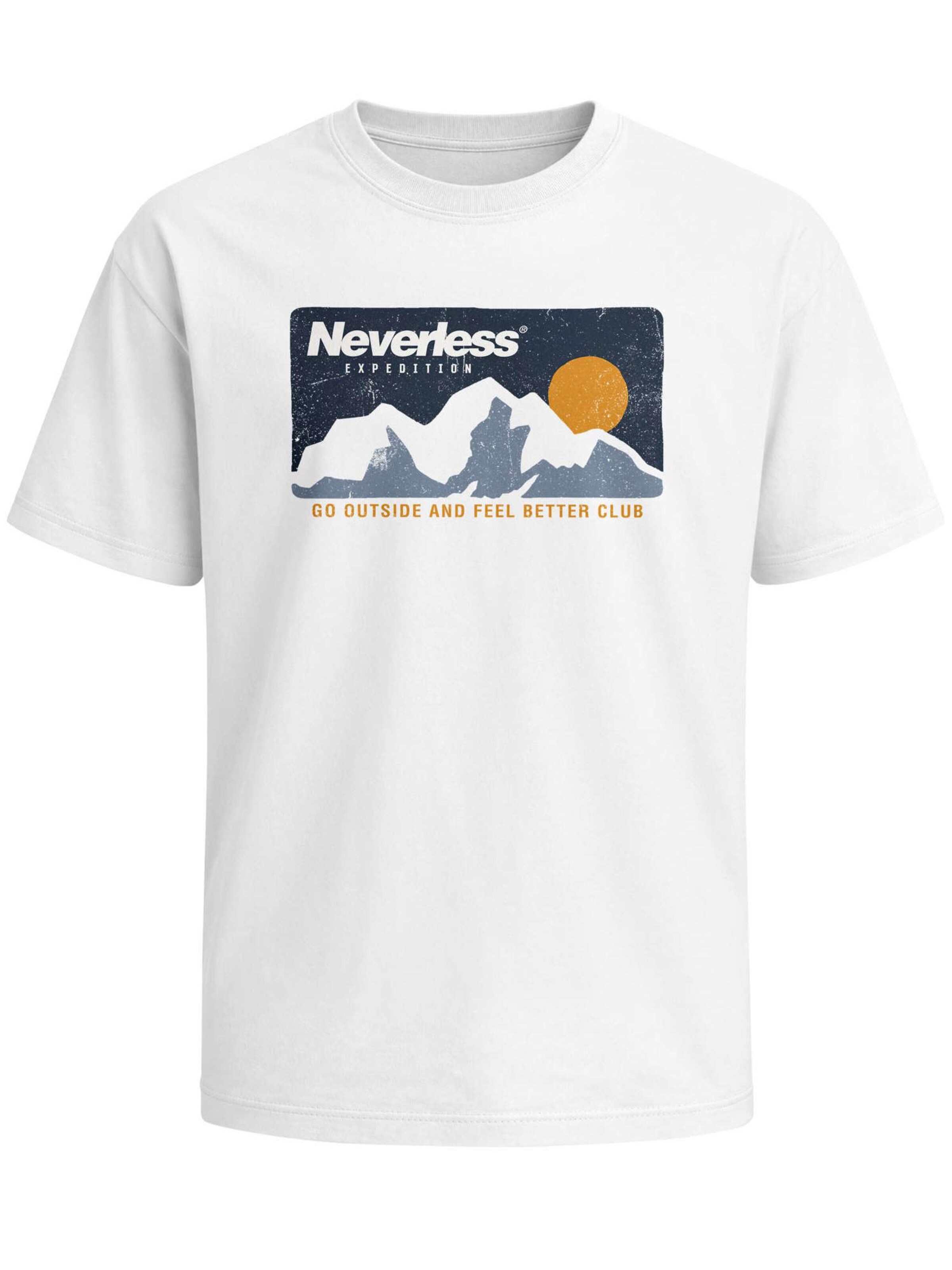 Neverless Shirt 'Neverless Expedition' in White: front