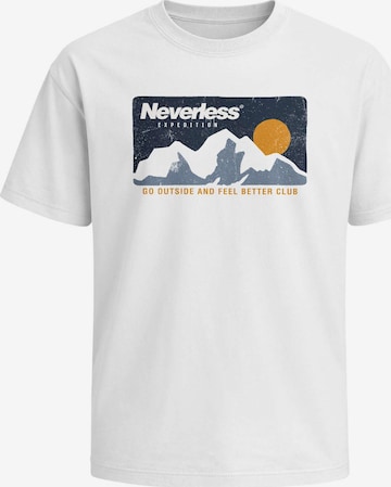 Neverless Shirt 'Neverless Expedition' in White: front