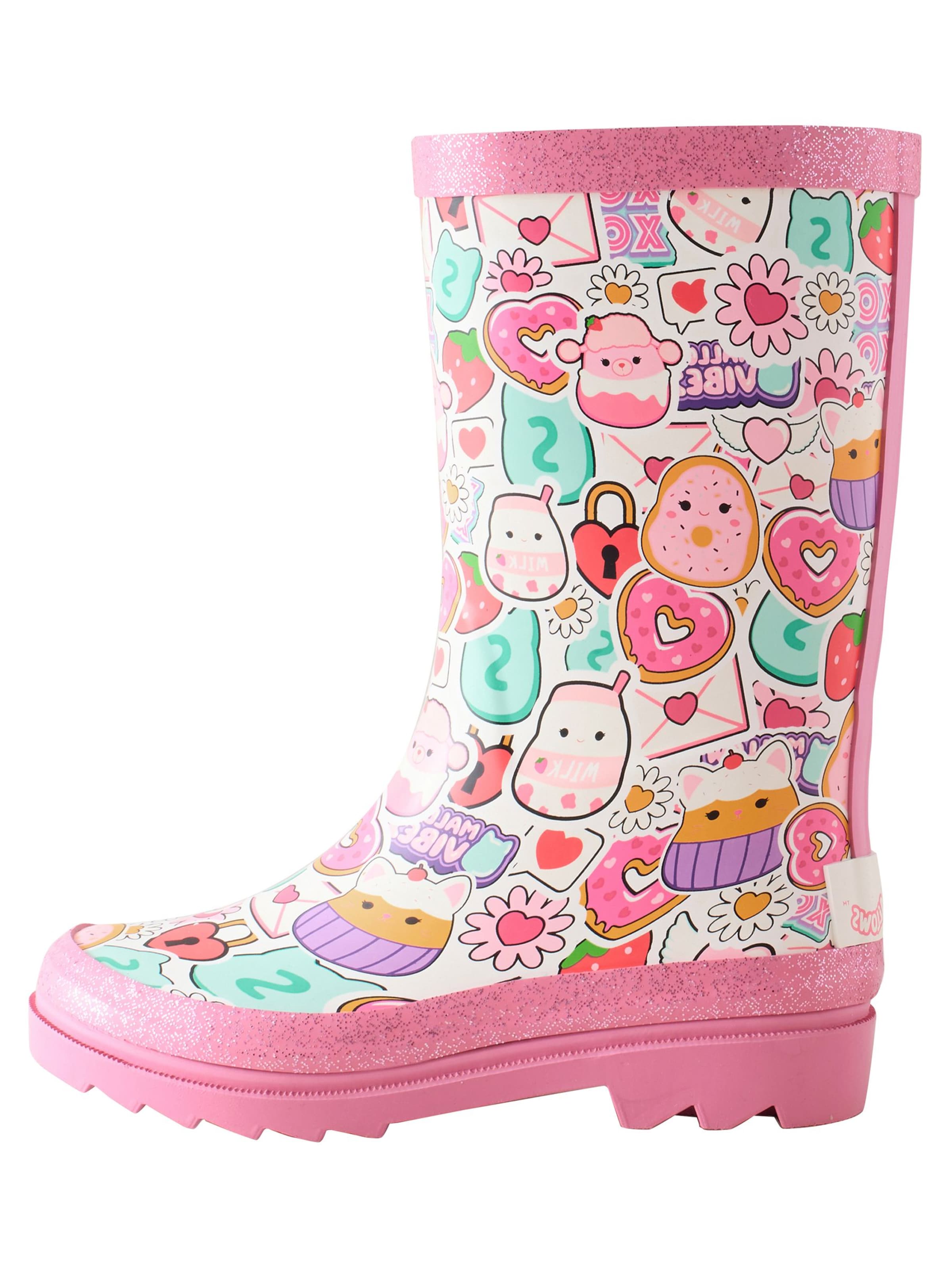 Next Kummik 'Squshmallows Wellies', värv roosa: eest vaates
