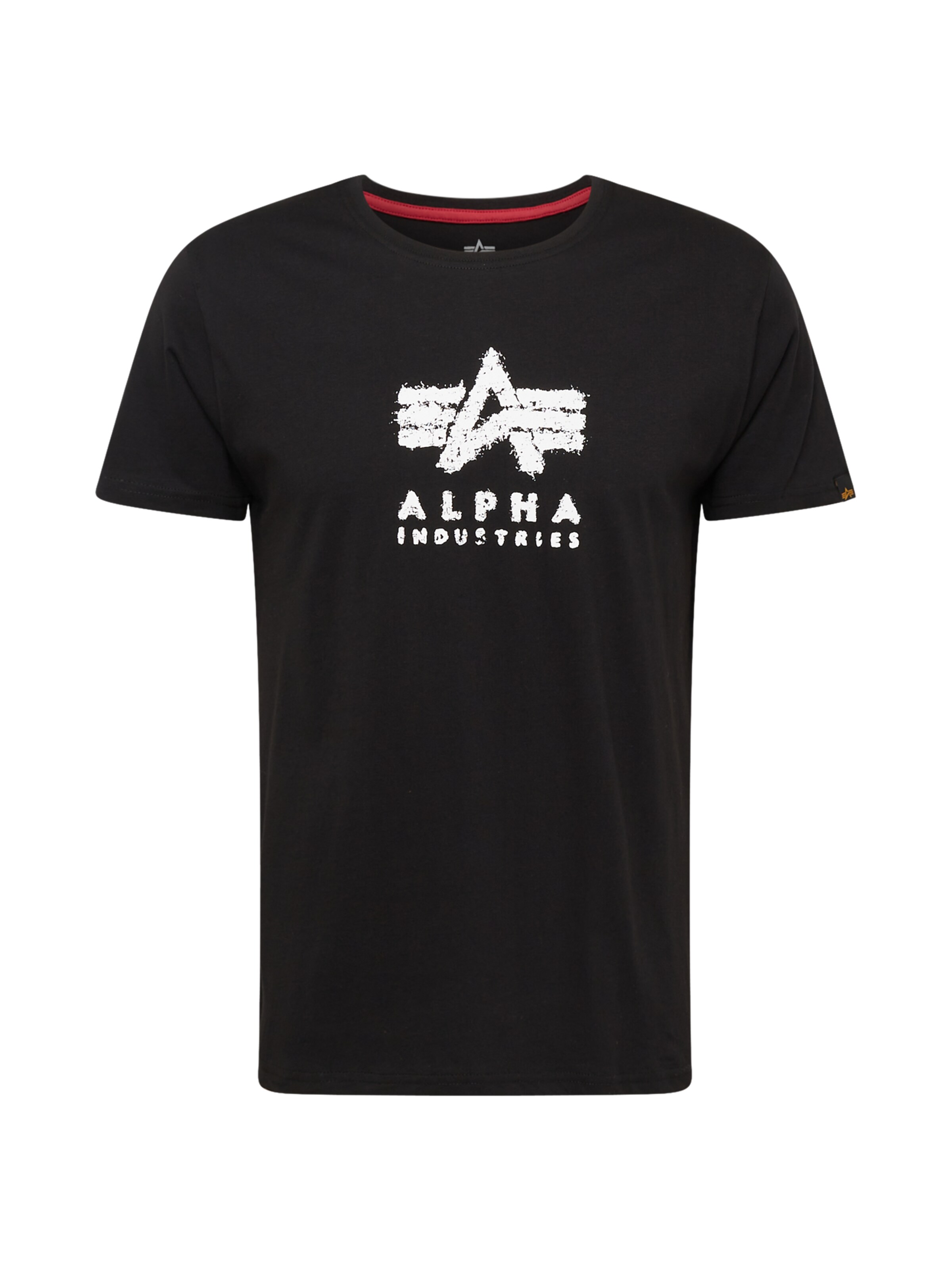 ALPHA INDUSTRIES T-shirt 'Grunge' i svart: framsida