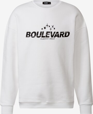 blvrd-clothing Classic Drop Sweater in Weiß: predná strana