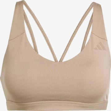 Soutien-gorge de sport 'All Me Ess' ADIDAS PERFORMANCE en beige : devant