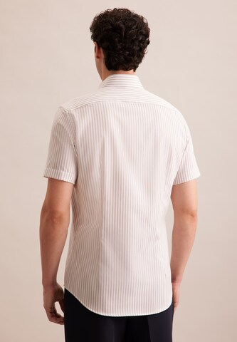 SEIDENSTICKER Slim Fit Hemd in Beige