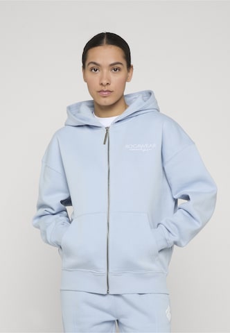 ROCAWEAR Sweatvest in Blauw: voorkant