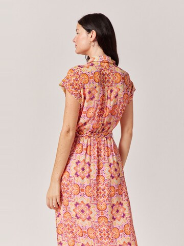 NAF NAF Shirt Dress 'Sunset' in Orange