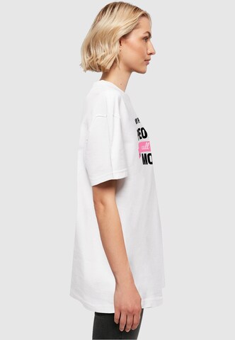 T-shirt oversize 'Mothers Day - My Favorite People Call Me Mom' Merchcode en blanc