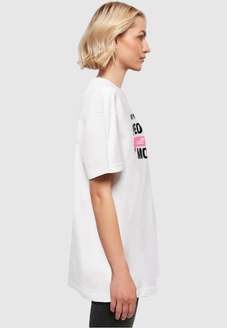 Merchcode Oversized Shirt 'Mothers Day - My Favorite People Call Me Mom' in White
