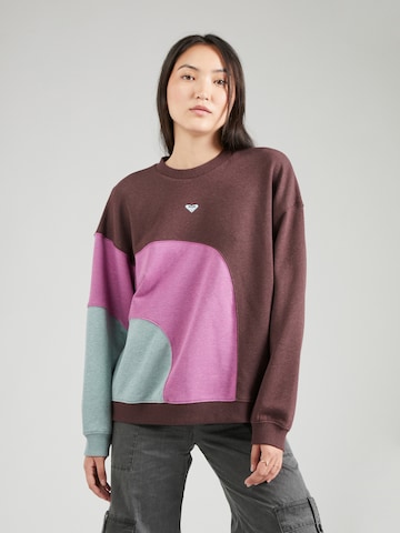 ROXY Sweatshirt 'HAPPY DAIZE' i brun: forside