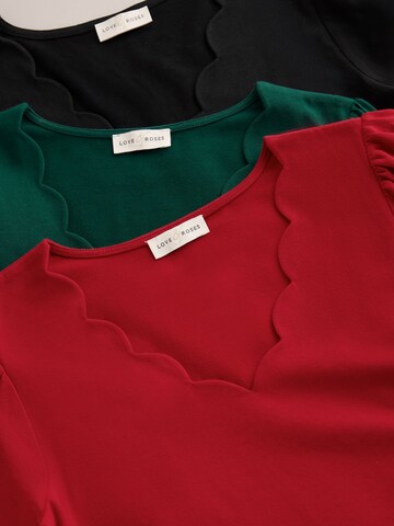 love & roses Shirts i blandingsfarvet