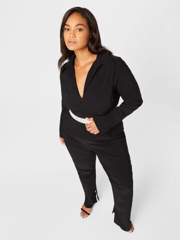 River Island Plus Jumpsuit in Zwart