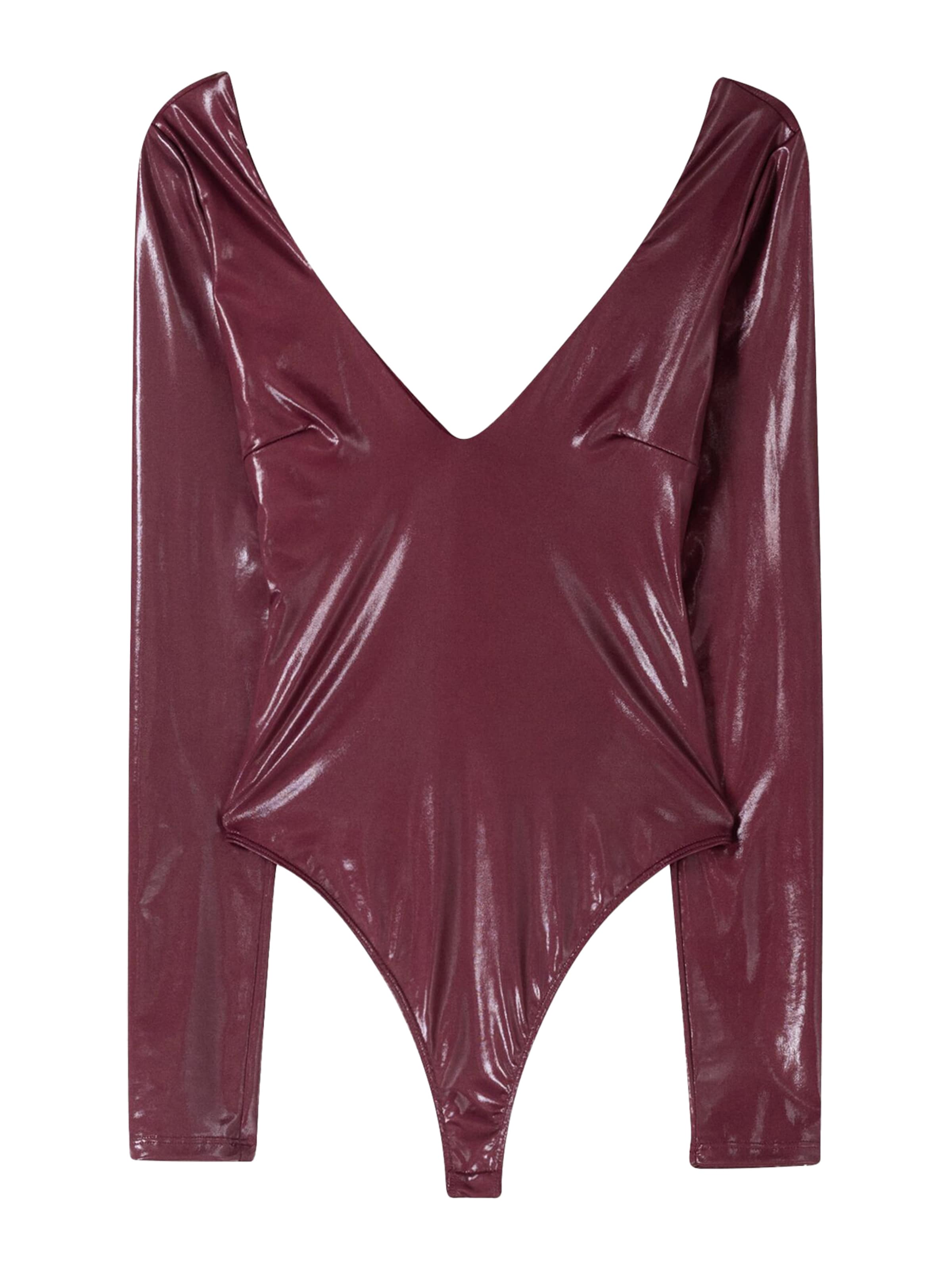 Bershka Shirt bodysuit in Cyclamen, Item view