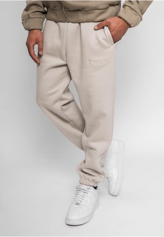 Dropsize Tapered Sportbroek in Beige