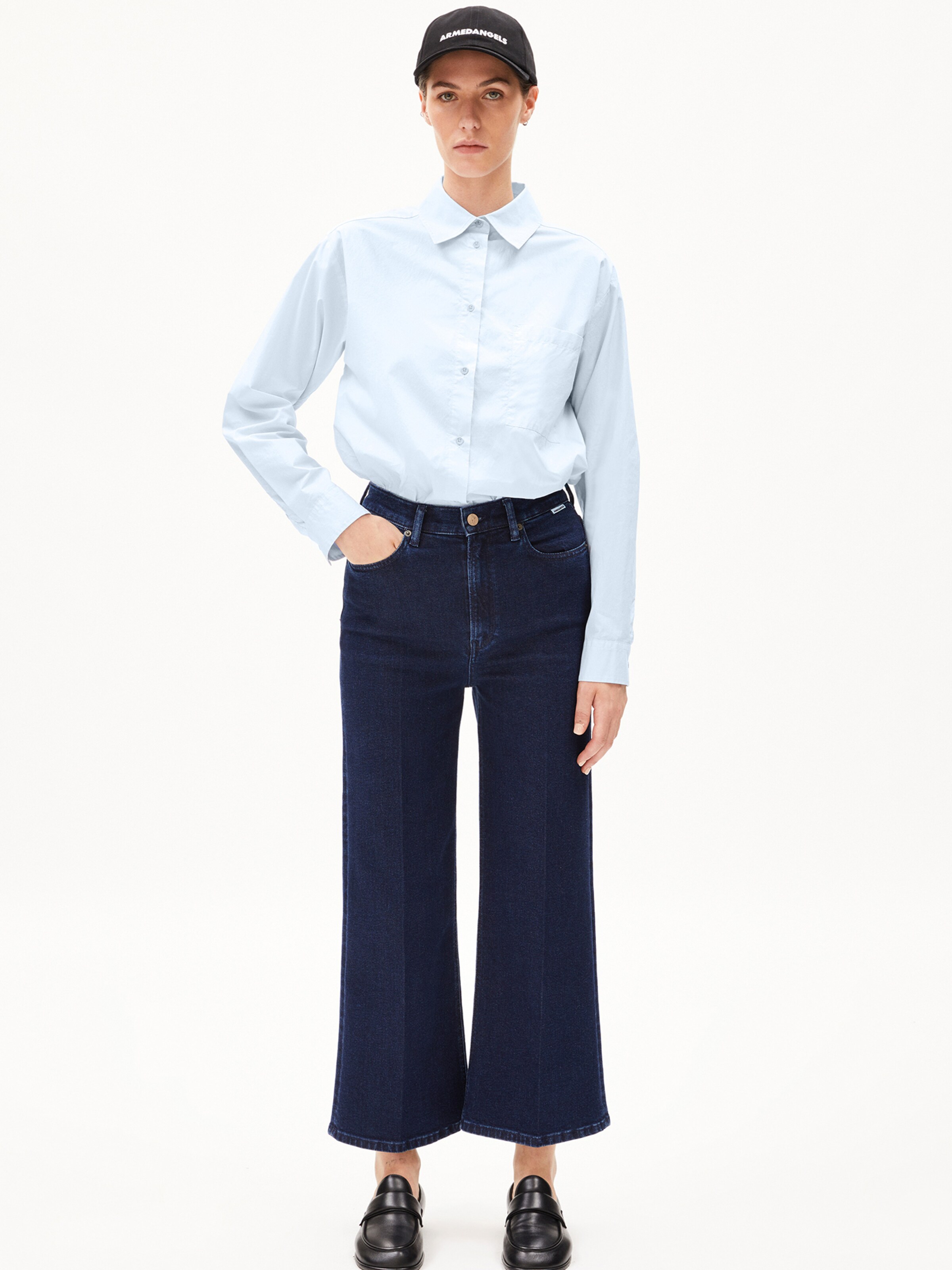 ARMEDANGELS Skinny Jeans 'MURLIAA CROPPED' in White