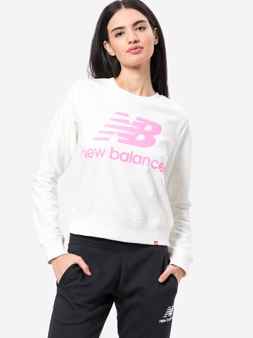 Sweat-shirt new balance en blanc : devant