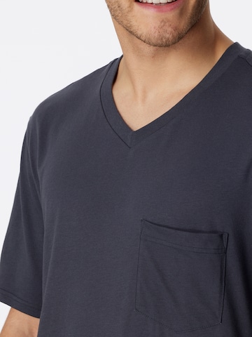 SCHIESSER Short Pajamas 'Essentials' in Grey