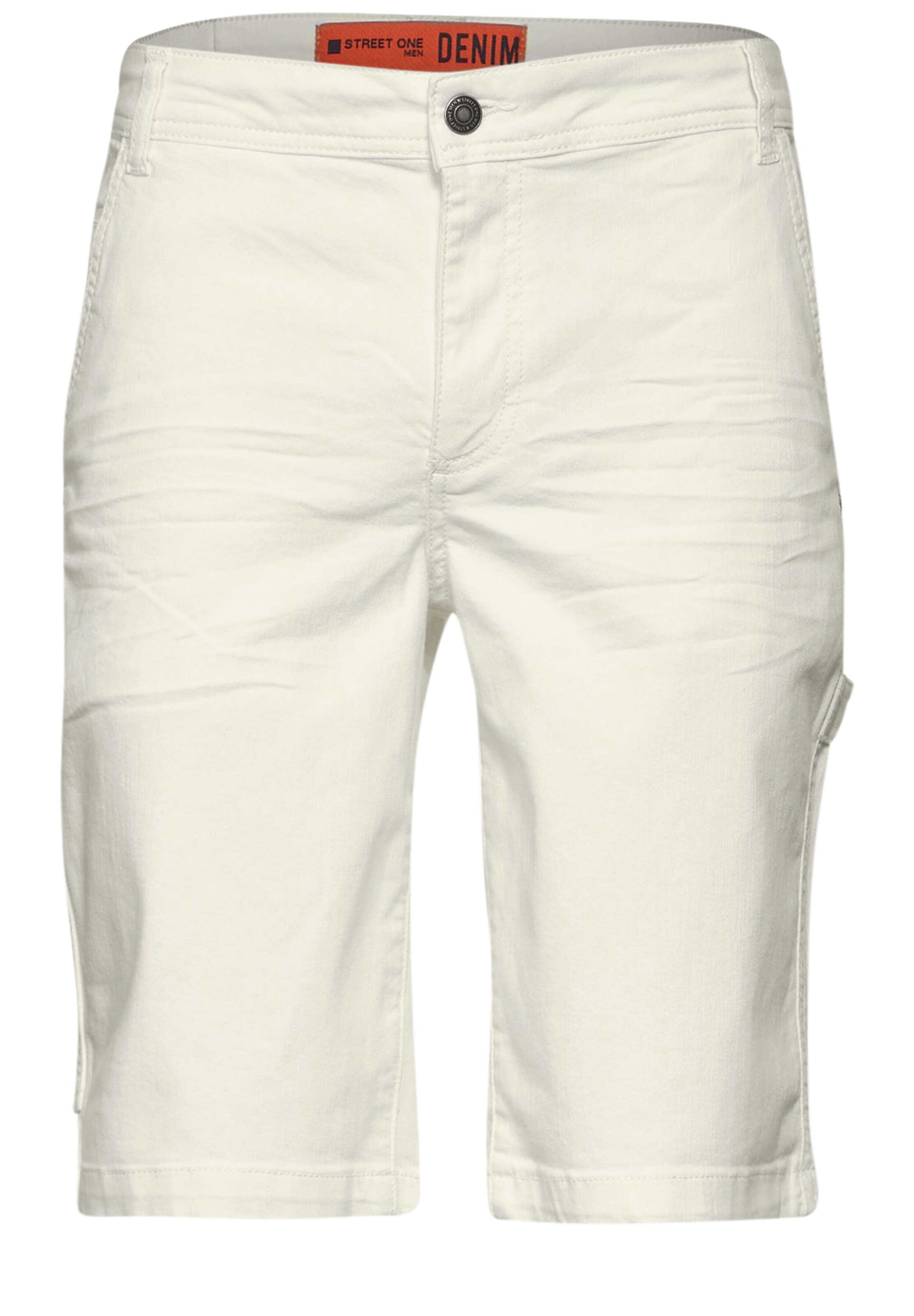 Street One MEN Loosefit Jeans in Weiß: Vorderseite