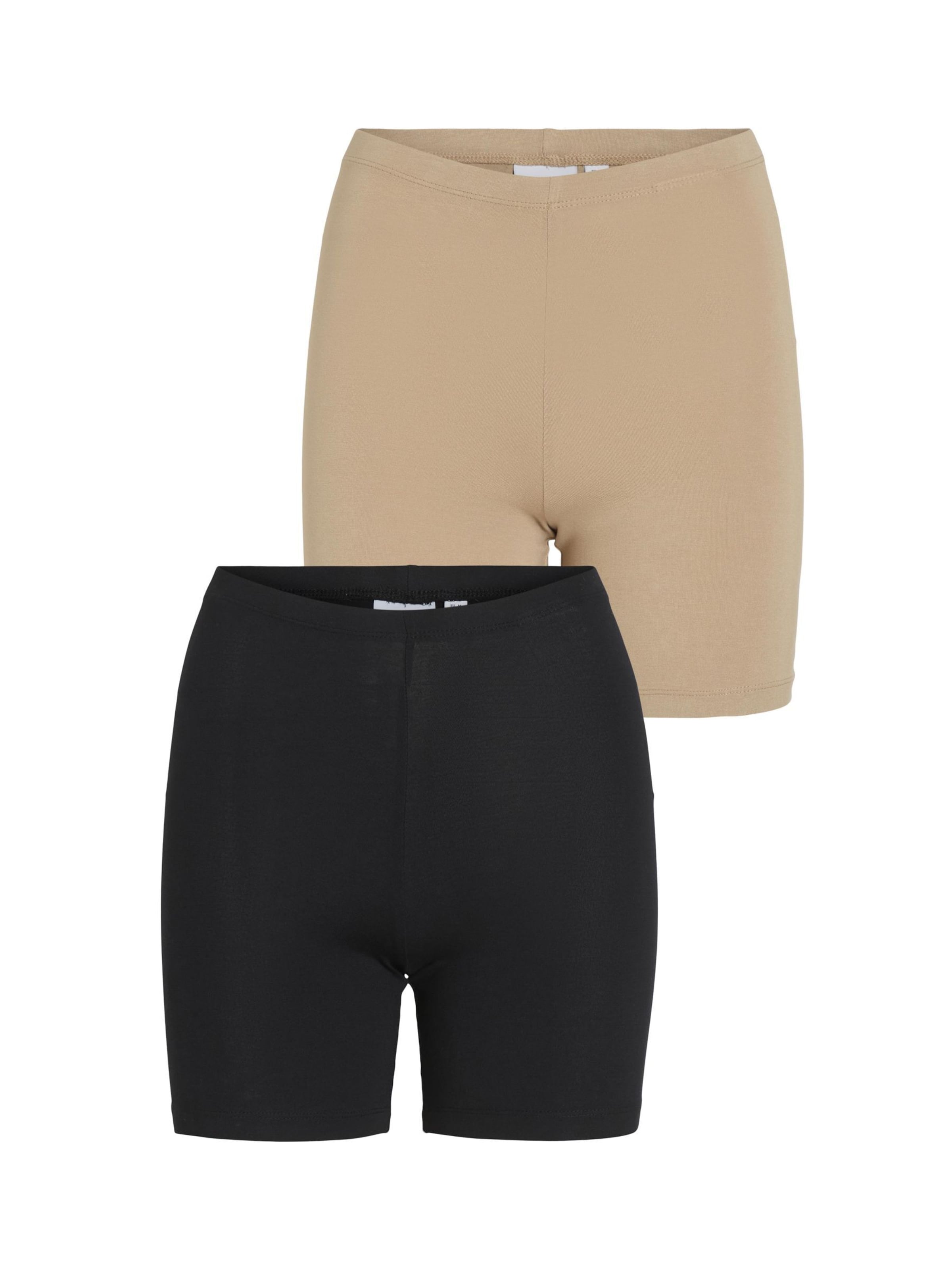 Coupe slim Pantalon de sport VILA en beige : devant