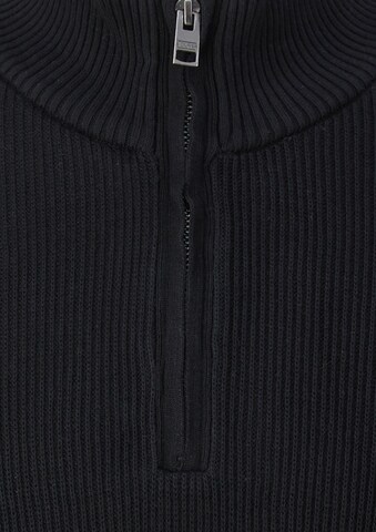 s.Oliver Men Big Sizes Sweater in Black: front