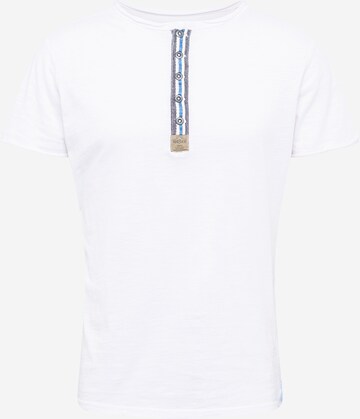 Key Largo Shirt 'MT ARENA button' in Wit: voorkant