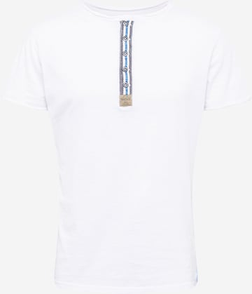 Key Largo T-Shirt 'MT ARENA button' in Weiß: predná strana