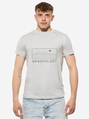 Cotton Prime Shirt 'Wanderlust' in Grijs: voorkant