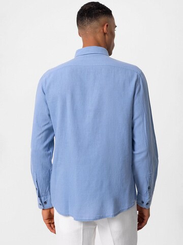 Antioch Regular fit Button Up Shirt in Blue