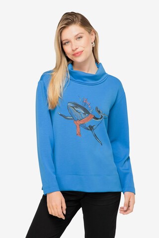 LAURASØN Sweatshirt in Blue: front