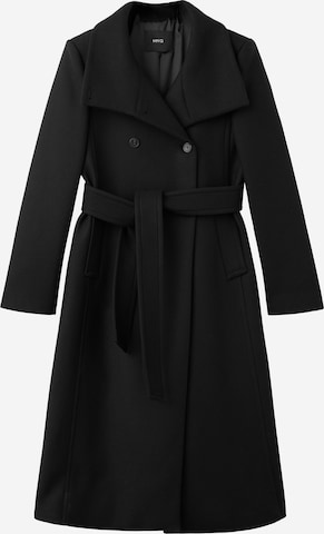 Cappotto di mezza stagione 'SIRENITA' di MANGO in nero: frontale