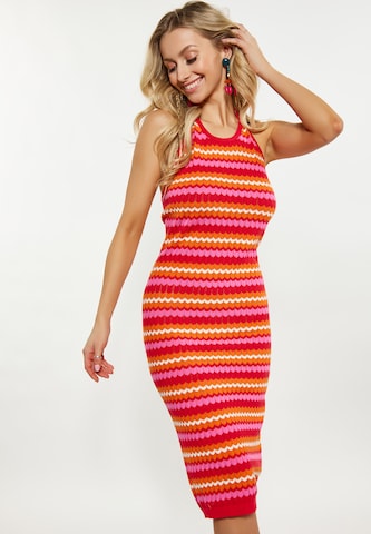 IZIA Dress in Orange: front