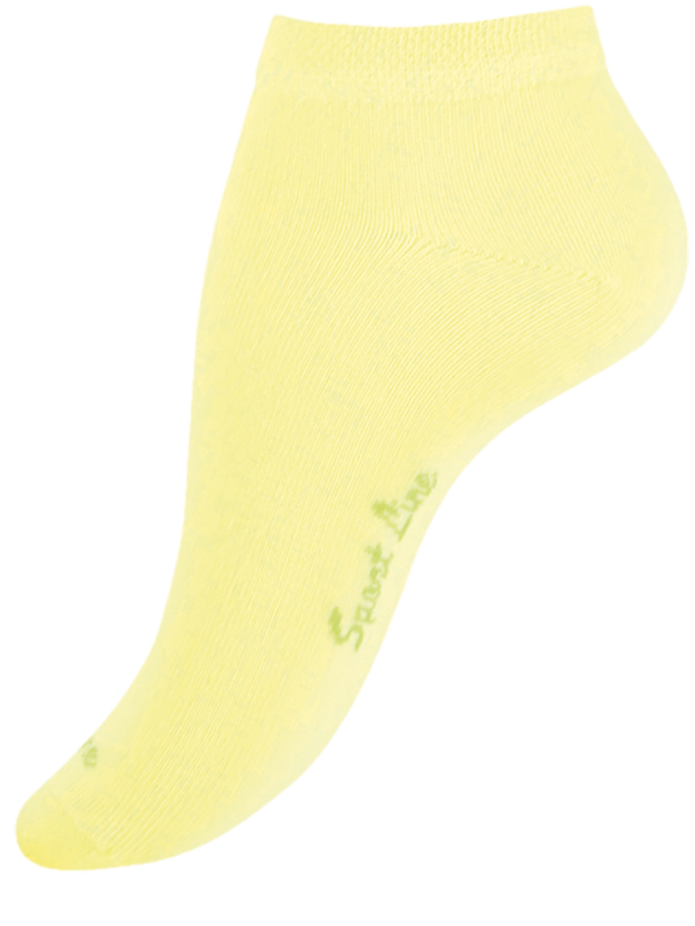 Cotton Prime - Meias 'Sport Line' em amarelo
