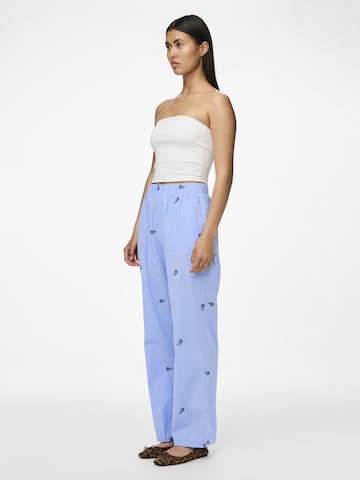 PIECES Regular Trousers 'PCSABIRA' in Blue