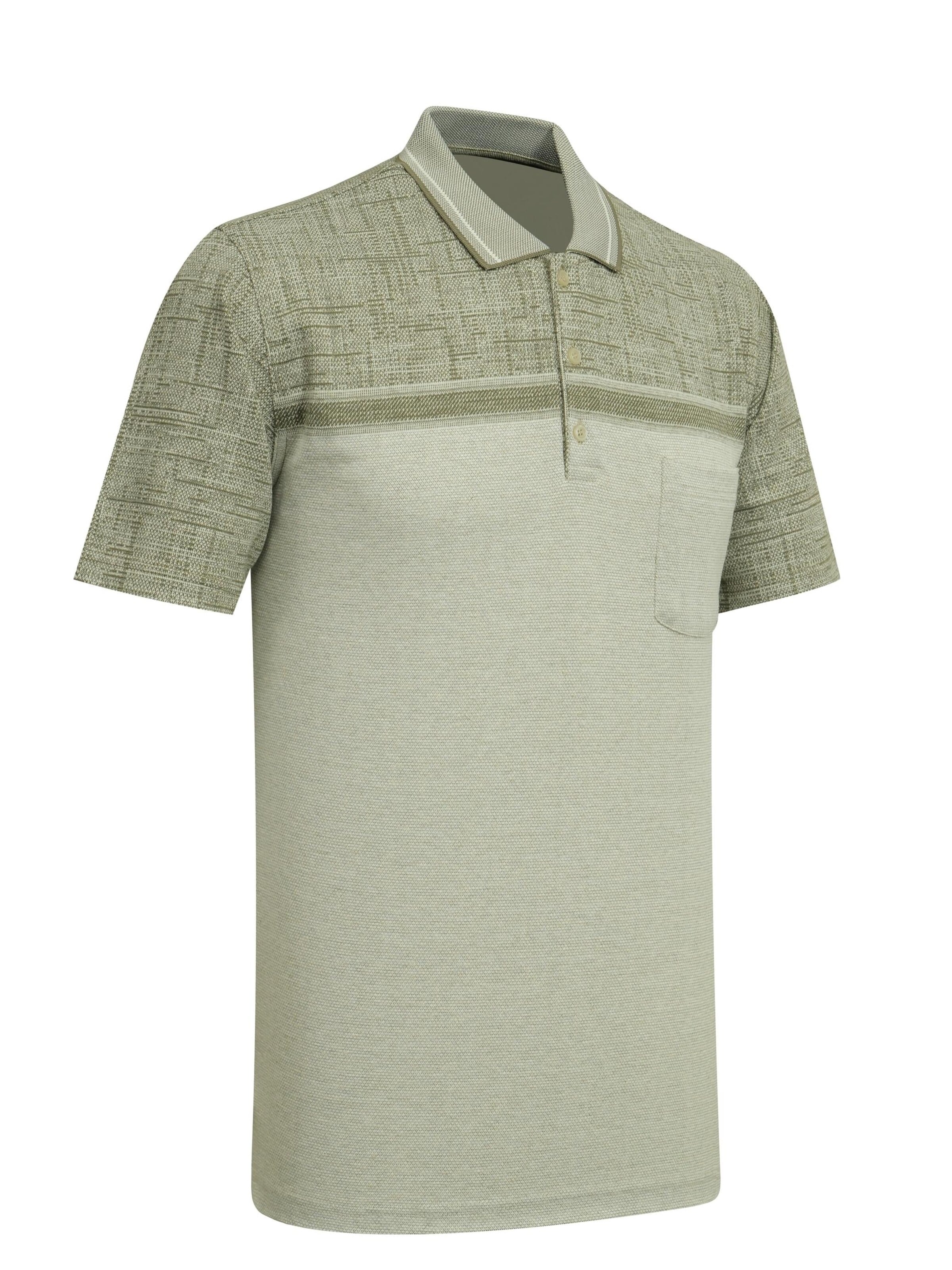 Cizgi Triko Shirt‌‌‌‌‌‌‌ in Grün