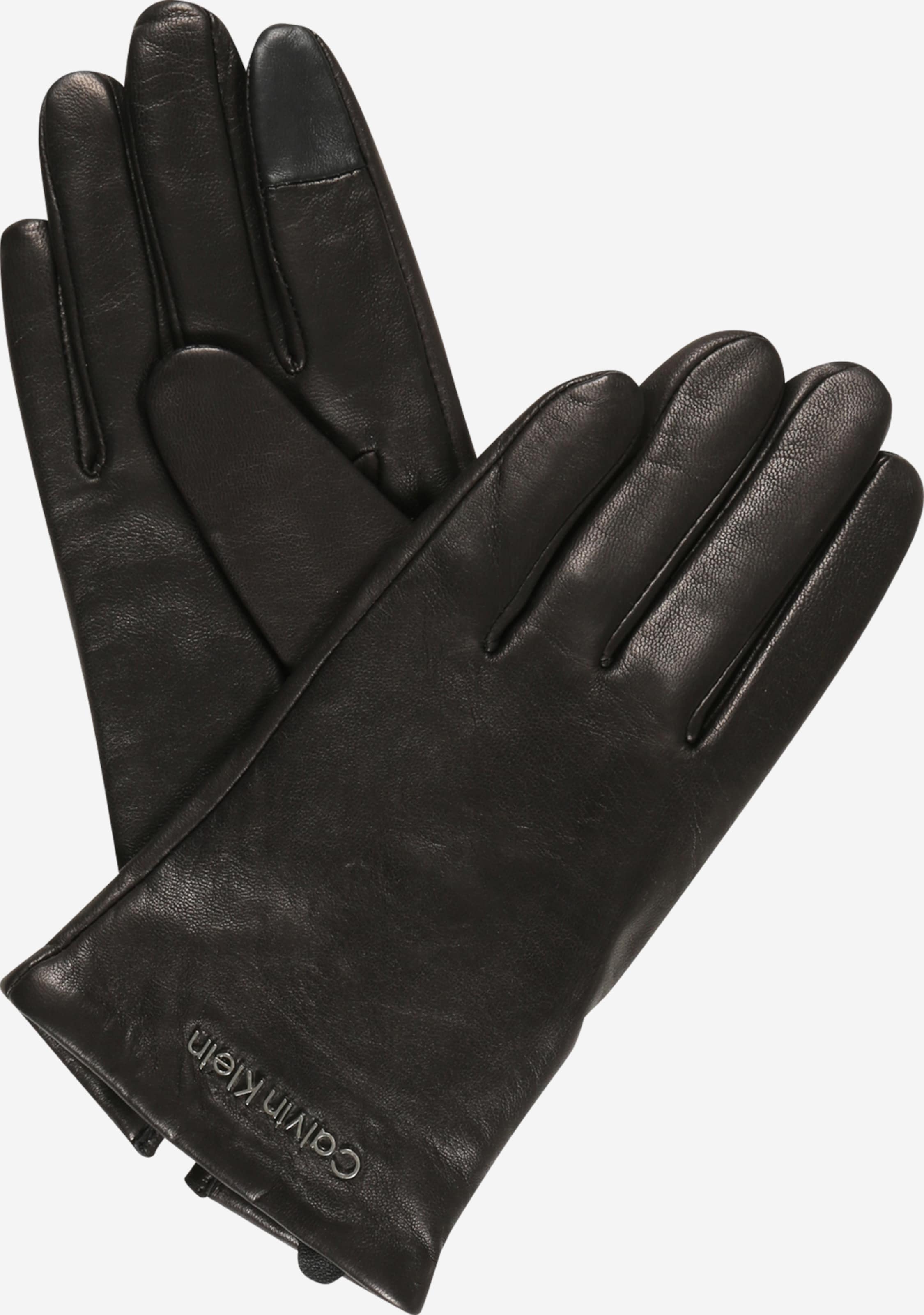 Calvin Klein Full finger gloves in Black | ABOUT YOU