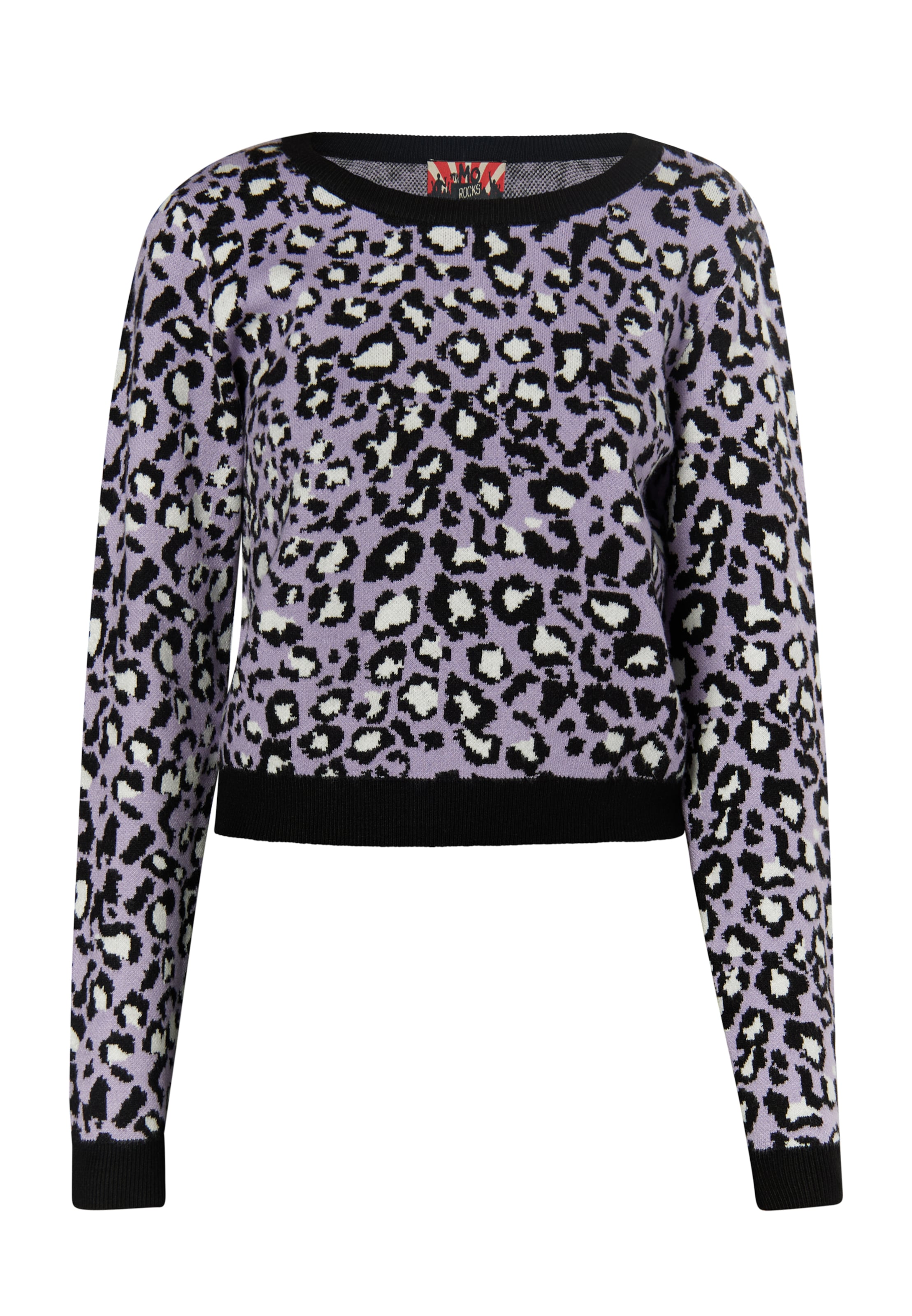 myMo ROCKS Sveter 'Ucy' - Fialová: predná strana