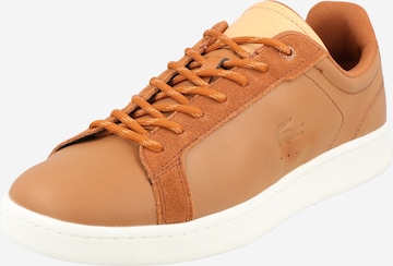LACOSTE Sneakers 'Carnaby' in Brown: front