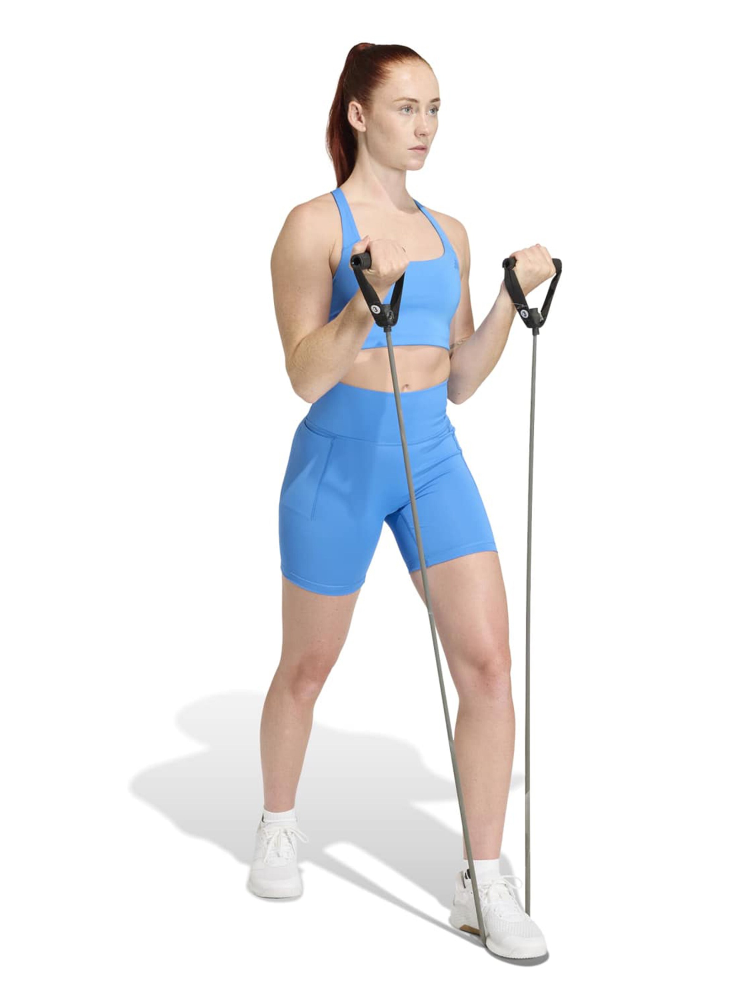 ADIDAS PERFORMANCE Skinny Sportbroek 'OPT' in Blauw