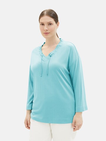 Tom Tailor Women + Shirt in Blue: front