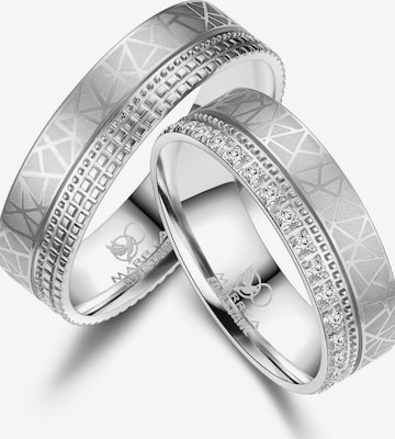 MARRYA Ring 'MARRYA ES-38 Ehering aus Edelstahl - Silberfarben' i silver: framsida