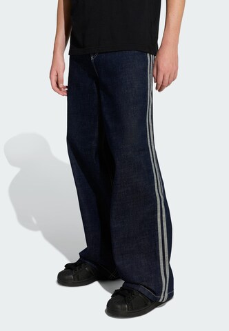 ADIDAS ORIGINALS Wide Leg Jeans in Blau
