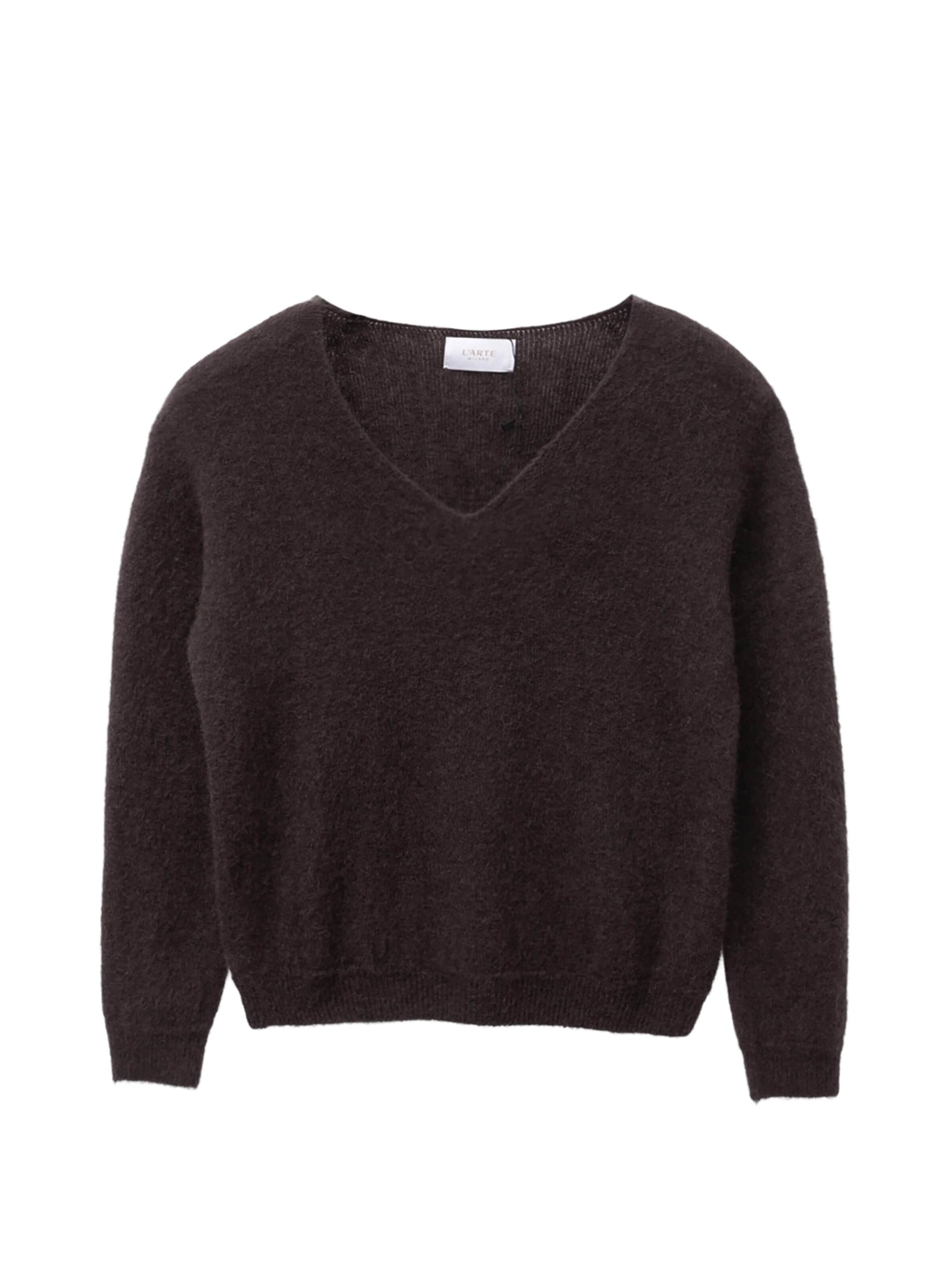 L'Arte Milano Sweater in Brown: front